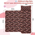 thumbnail image 5 of Dark Christmas Animal Pattern Toddler Nap Mats for Kids Preschool,50"x20" Sleeping Mat Bag or Kids,Toddler Sleeping Bag,Toddler Nap Mat or Daycare, 5 of 6