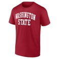 thumbnail image 2 of Men's Crimson Washington State Cougars Heritage Arch T-Shirt, 2 of 3