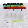 thumbnail image 4 of de s para bricolaje - Alfombra peluda navideña - Incluye , herramienta, instrucciones, acrílico - Manualidades de ganchillo , de navidad Árbol de navidad blanco perfecl Lona de alfombra de gancho de enganche, 4 of 8