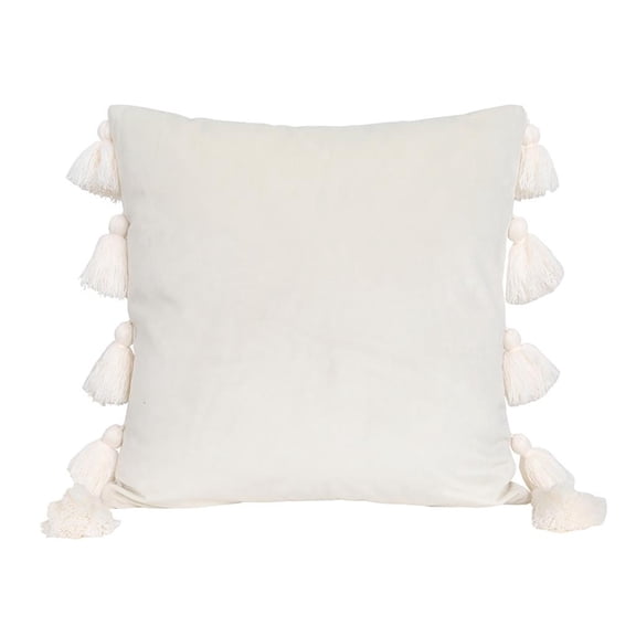 Giaone Velvets Tasseled Pillow Slip Throw Pillow Cover for Living Room Elegance