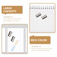 thumbnail image 3 of 10Pcs Loose Leaf Binders Scrapbook Book Clips Four-hole Segmented Binders for Office, 3 of 9