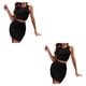 thumbnail image 2 of Conjunto de chaleco y minifalda de cintura alta Qarigey negro L 2piezas, 2 of 6