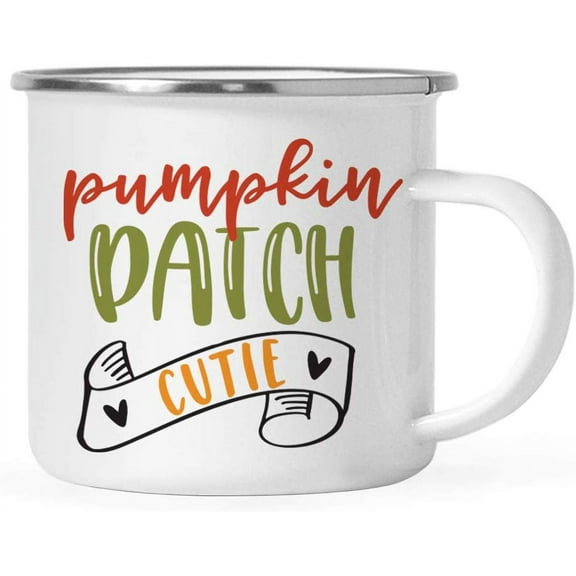 Koyal Wholesale Fall Autumn Season 11oz. Stainless Steel Campfire Coffee Mug Gift, Pumpkin Patch Cutie, 1-Pack
