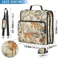 thumbnail image 2 of FORMRS Zipper Binder with Shoulder Strap 2-inch Ring 500 Sheet Capacity File Bag, Deer Pattern, 2 of 5