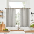 thumbnail image 1 of Natural Linen Curtains Long for Living Room Bedroom Groet Top Light Filtering Privacy Linen Textu Window Semi Sheer Drapes Panels x Natural, 1 of 7
