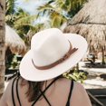 thumbnail image 6 of Bohemia Wide Hat Panama Adjustable Straw Hats for Holiday 2, 6 of 7