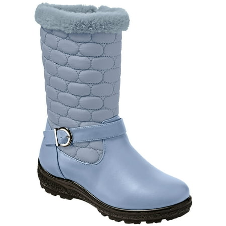 

AmeriMark Women s Adult Terry Boot Boots Blue Shadow 11 Wide US Women