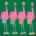 thumbnail image 3 of CafePress - Snazzy Flamingos T Shirt - Women's Traditional Fit Dark T-Shirt, 3 of 4