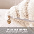 thumbnail image 3 of JIATER Pack of 2 Throw Pillow Covers Faux Fur Plush Couch Pillow Covers,18x18,Cream White, 3 of 7