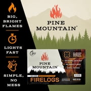 Pine Mountain 3-Hour Fire Logs, Clover Shape, 6 Pack