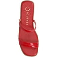 thumbnail image 4 of Journee Womens Brisa Multi Strap Slip On Flat Sandals, 4 of 9