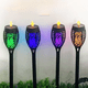 thumbnail image 4 of Lámpara de llama solar para exteriores, lámpara de suelo con simulación de patio, lámpara de inducción LED decorativa para jardín y césped, 4 of 4