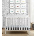 thumbnail image 5 of Delta Children Hanover 6-in-1 Convertible Baby Crib, Bianca White, 5 of 18