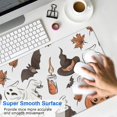thumbnail image 4 of Long Mouse Pads for Desk,Halloween Ghosts Pumpkins and Witch Hats Desk Mats on Top Of Desks, Desk Mouse Pad Extra Large with 3mm Non-Slip Base and Stitched Edge for Gaming,Office,Work,Home 35.4x15.7in, 4 of 5
