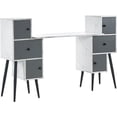 thumbnail image 2 of BarberPub Manicure Table Nail Desk with Drawer Beauty Makeup Storage for Spa and home 2677, 2 of 9