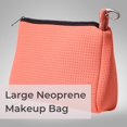 thumbnail image 2 of Bolsa de maquillaje POPUPS, grande, impermeable, de neopreno, color rosa ruborizado, 2 of 9