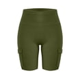 thumbnail image 5 of Favoffer Women Elastic Waist Athletic Shorts Thin Breathable Solid Color Loose Casual Active Short Pants with Convenient Side Pockets for Sport Daily, 5 of 7