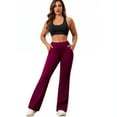 thumbnail image 5 of Boyscolos Yoga Pants Women with Pockets High Waisted Wide Leg Leggings Pants Casual Lightweight Stretchy Workout Leggings, 5 of 5