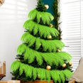 thumbnail image 6 of Dalrosia Christmas Tree Garland Decoration Pampas Grass Garland Faux Artificial Fabric Feathers Boho for Mantle Xmas Tree Home Farmhouse Christmas Holiday Party Supplies, 6 of 6