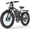 Black, variant on 5000W Dual Motor Electric Bike for Adults, 45MPH eBike, 52V 25Ah 100Miles, 26" Fat Tires Dirt Bicycle, Hydraulic Brakes & Front Suspension UL 2849