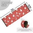 thumbnail image 5 of Yayeee Runner Rug for Bedroom 2'x6' Machine Washable Hallway Non Slip Mat, Red Snowman, 5 of 8