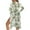 Monstera Plumeria Palm Tree - White and Green, variant on DISNIMO Monstera Plumeria Print Womens Casual Swimsuit Coverups Palm Tree Printed Casual Loose Kimono Cover Up Cardigans Long Summer Beach Bikini Coverup