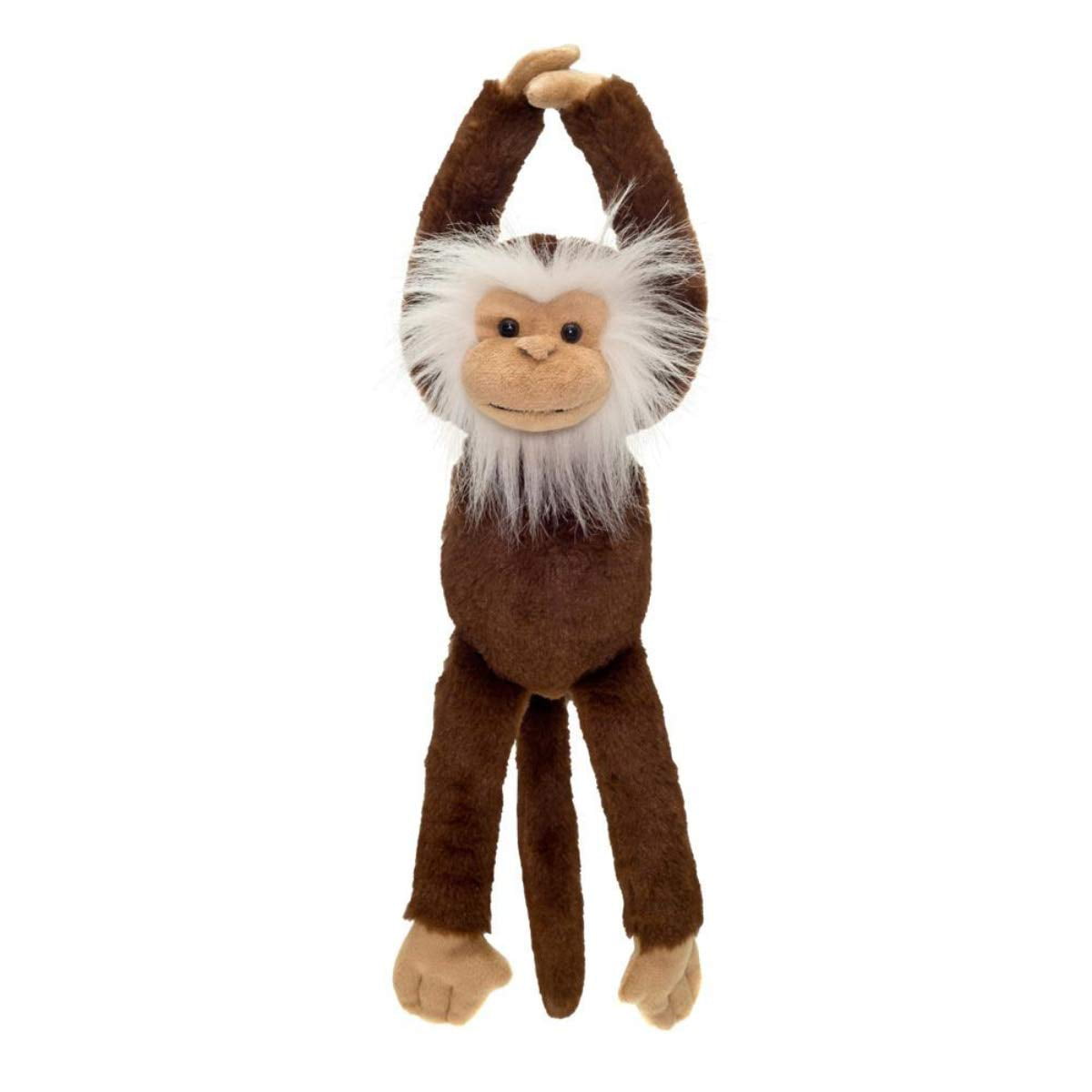 Cuddly stuffed animal w/Sticking Hands Plush Hanging Monkey Soft 19" hanging. 
