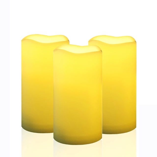 Velas impermeables sin llama para exteriores CANDLE CHOICE 7,5 x 15 cm