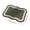 Wave, variant on Small Area Rug, Non-Slip Rubber Backing Washable Doormat, Fade Resistant, Absorbent for Living Room Laundry, Green 23.6*15.8In