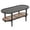 Black, variant on Dayalane Walnut Rattan Coffee Table,Mid-Century Modern 2-Tier Center Table with Storage Shelf Wooden Top for Living Room, Bedroom or Small Spaces