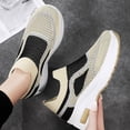 thumbnail image 5 of Domuza Orthopedic Shoes for Women Arch Support Non Slip Slip on Running Shoes Wide Knitted Mesh Stretch Volleyball Shoes Comfortable 2026 New Orthopedic Shoes Beige 7（EU-38）, 5 of 5