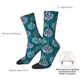 thumbnail image 4 of Vsdgher whiter Snowflake balloons Crew Socks for Men & Women, Breathable Casual Athletic Ankle Socks, 4 of 6