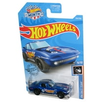 Hot Wheels HW Race Team 9/10 (2018) Blue Corvette Grand Sport Car 233/250 - (Month Card)