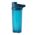 thumbnail image 4 of Mainstays 24oz Shaker Cup and Gym Water Bottle, Blue, with Twist on Lid and Ball, Plastic, 4 of 11