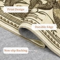 thumbnail image 5 of Garvee 2'x6' Modern Snake Printed Runner Rug Washable Kitchen Rug, Forest Low Pile Stain Resistant Rug Non Slip Carpet for Bedroom Laundry Room Entryway, Camel, 5 of 5