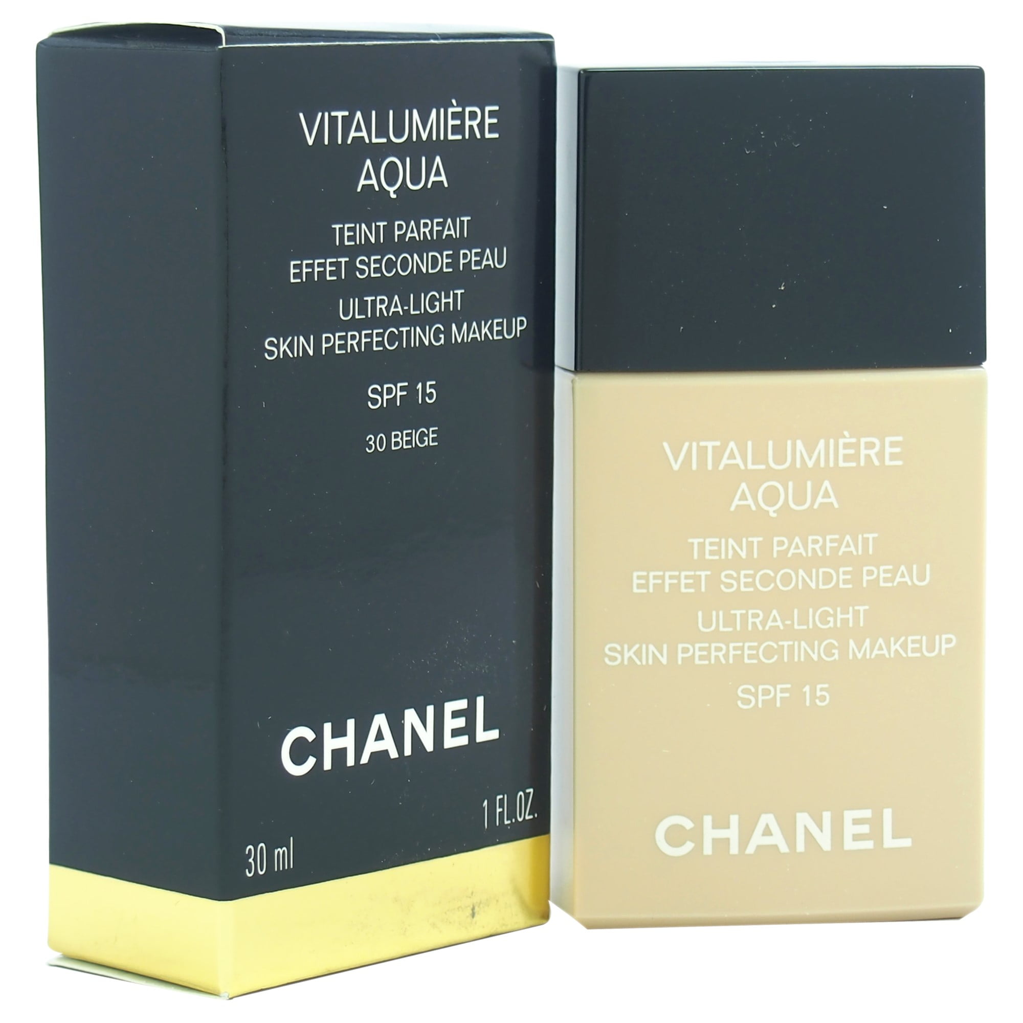 Chanel Vitalumiere Aqua Ultra Light Skin Perfecting Make Up 15 -B30 Beige Sable 1 oz Makeup - Walmart.com