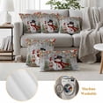 thumbnail image 6 of Grey Christmas Outdoor Waterproof Pillow Covers, Snowman Xmas Tree Ball Snowflake Winter Wooden Decorative Square Throw Pillowcase Sofa Cushion Sham for Patio/Couch/Chair, 16"x16" 2 Pack, 6 of 8