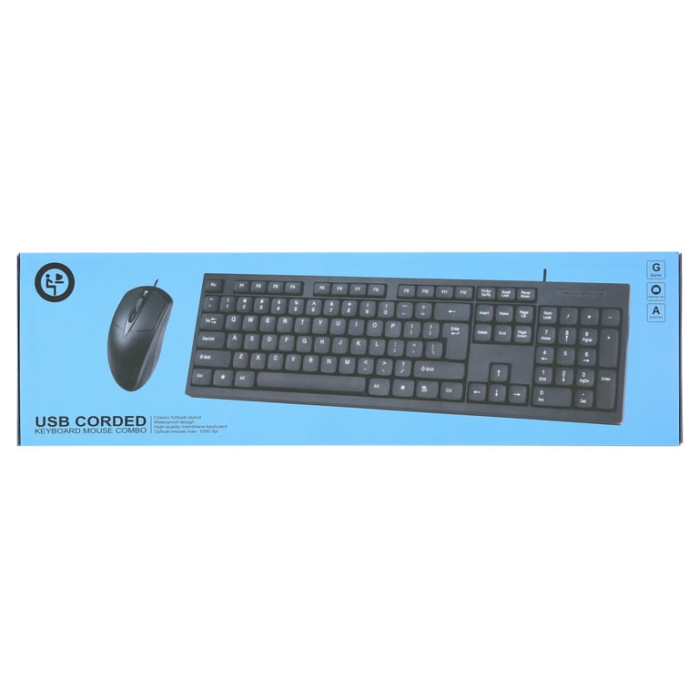 Suproot USB Wired Mouse Keyboard Set, 1200dpi Mice