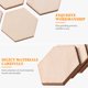 thumbnail image 2 of EeaseMX Artibetter - 100 piezas de recortes hexagonales de madera de 25 mm, rodajas de madera, virutas recortadas, suministros para manualidades de madera, adornos y decoración., 2 of 7