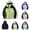 Style1-Green rain jacket women, variant on ersvoioy Womens Waterproof Jacket Detachable Hood Windbreaker Outdoor Hiking Raincoat with Pockets Black XXXL