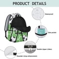 thumbnail image 3 of Football Baseball Students Backpack Sports Ball Game School Bag with Soccer Basketball Print, Durable and Adjustable Strap for Training, 3 of 4