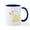 White/Navy Inside, variant on CafePress - Here Comes The Easter Bunny Mugs - 11 oz Ceramic Mug - Novelty Coffee Tea Cup