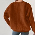 thumbnail image 3 of Womens Knitted Thin Sweaters, Long Sleeve Pullover for Women Fall Fashion Loose Fit Knit Solid Color Crewneck Sweater Tops S-2XL, 3 of 8