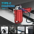 thumbnail image 3 of USB C Rechargeable Lighter, 360° Flexible Neck, Wind & Water Proof, Electric Arc Lighters for Candle, Camping,Red, 3 of 5