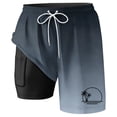 thumbnail image 4 of IWRICH Men's Summer Vacation 2 in 1 Swim Trunks with Compression Liner Bathing Suits Stretch Shorts with Pockets Grey XXL, 4 of 4