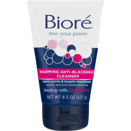 Biore Cleanser Warming Anti-Blackhead, 4.5 OZ