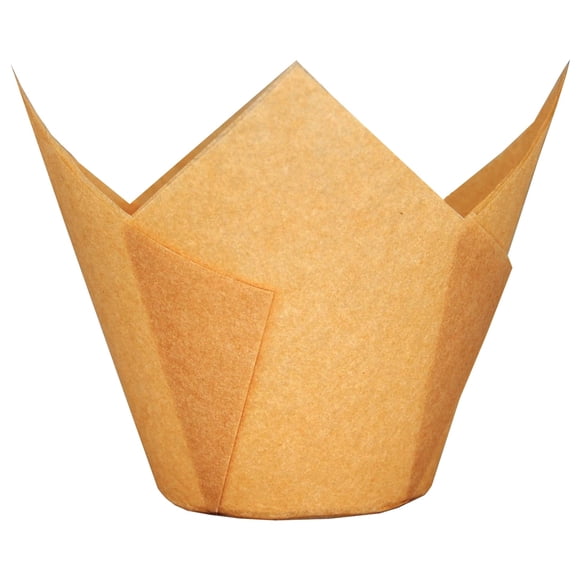 Taza para hornear QLSmyPkg, papel extragrande, con forma de tulipán gigante, resistente a la grasa