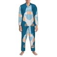 thumbnail image 3 of Zufioo Nurse Doctor Gnomes Mens Pajamas Set, Mens Long-Sleeved Pajama and Pajama Pants,Pajamas Para Hombres,Men's Sleepwear-Large, 3 of 7