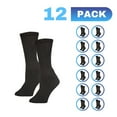 thumbnail image 3 of Crew Style, Black Diabetic Socks, MEN Size 10-13, 1 dozen Pairs, 3 of 8