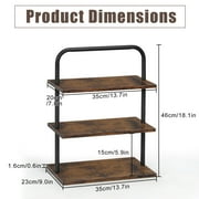 3-Tier Cupcake Stand for 50+ Cupcakes, Large Wood & Metal Dessert Display Tower with Handle, Farmhouse Party Serving Tray for Wedding, Birthday, Vendor Table
